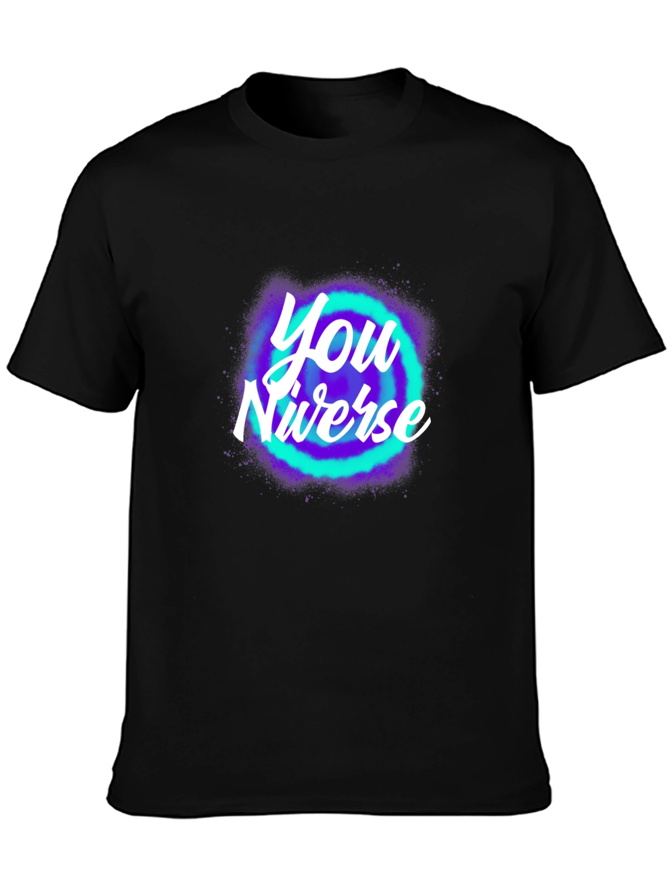 You Niverse Graphic T-Shirt - Trendy Black Tee