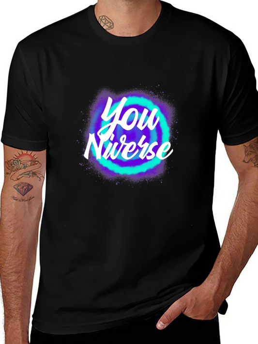 You Niverse Graphic T-Shirt - Trendy Black Tee