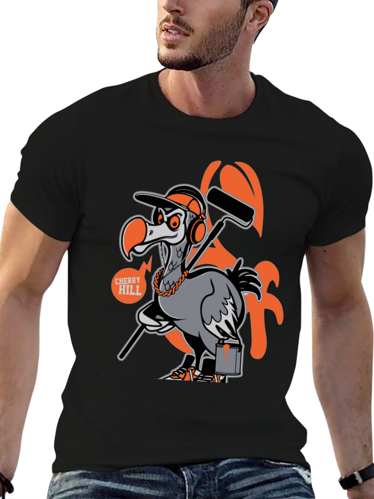 Cherry Hill Dodo Painter T-Shirt - Unique Graphic Tee