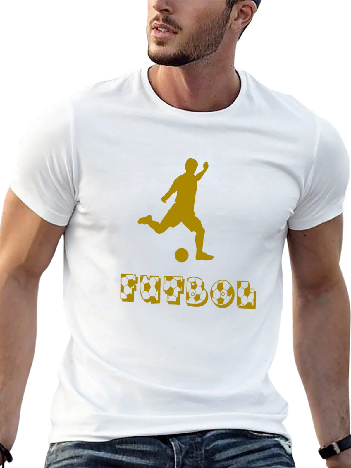 Futbol Graphic Tee - Black Soccer T-Shirt