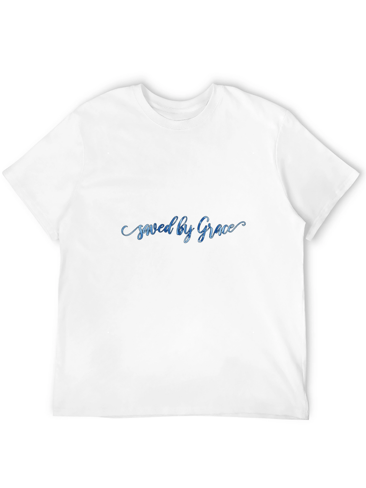 Saved by Grace Black Graphic T-Shirt