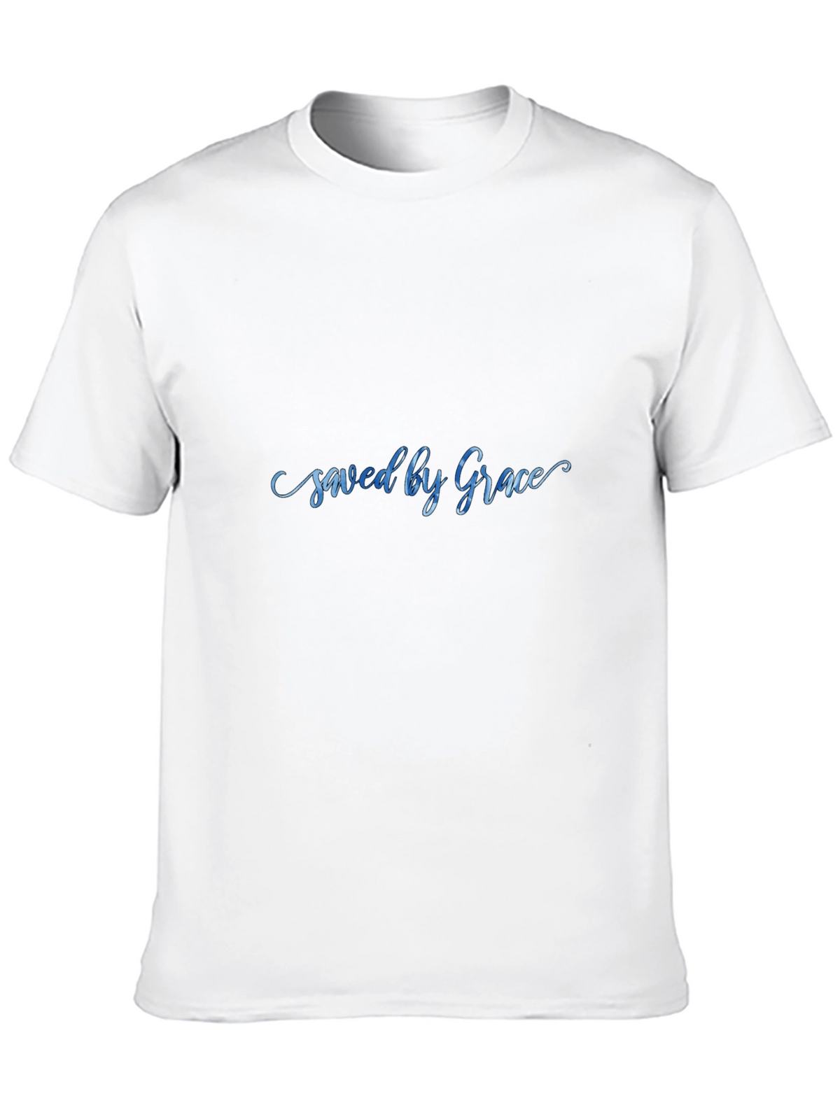Saved by Grace Black Graphic T-Shirt