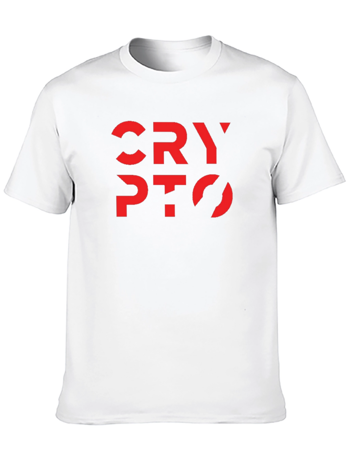 Crypto Tee - Bold Red Design on Black