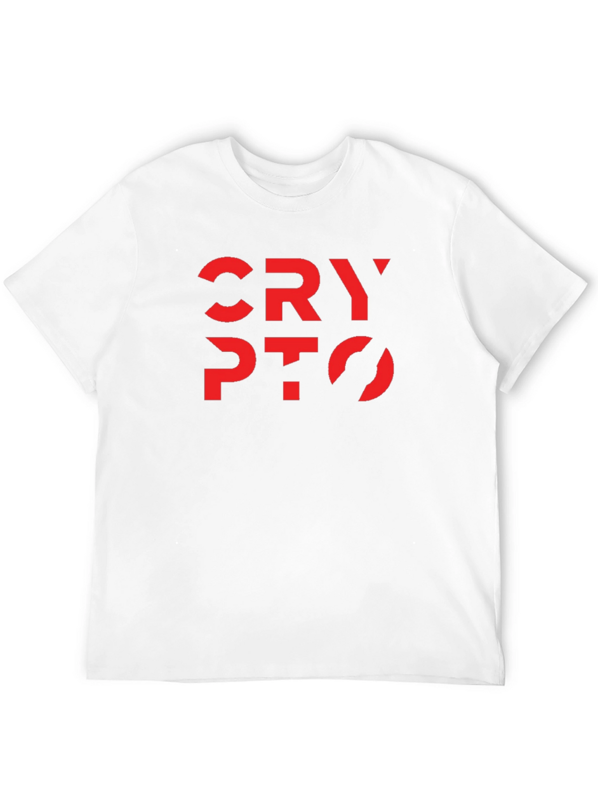 Crypto Tee - Bold Red Design on Black