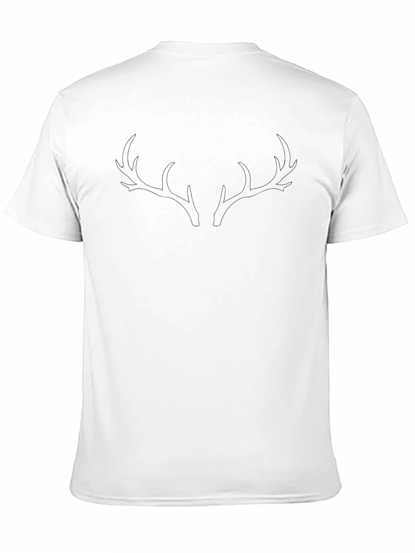 Antler Silhouette Mens Black Tee