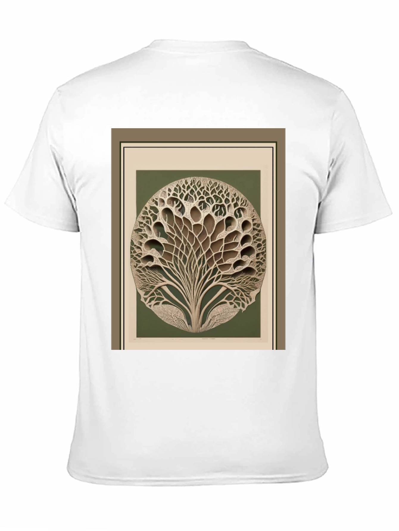 Abstract Tree Graphic Black T-Shirt