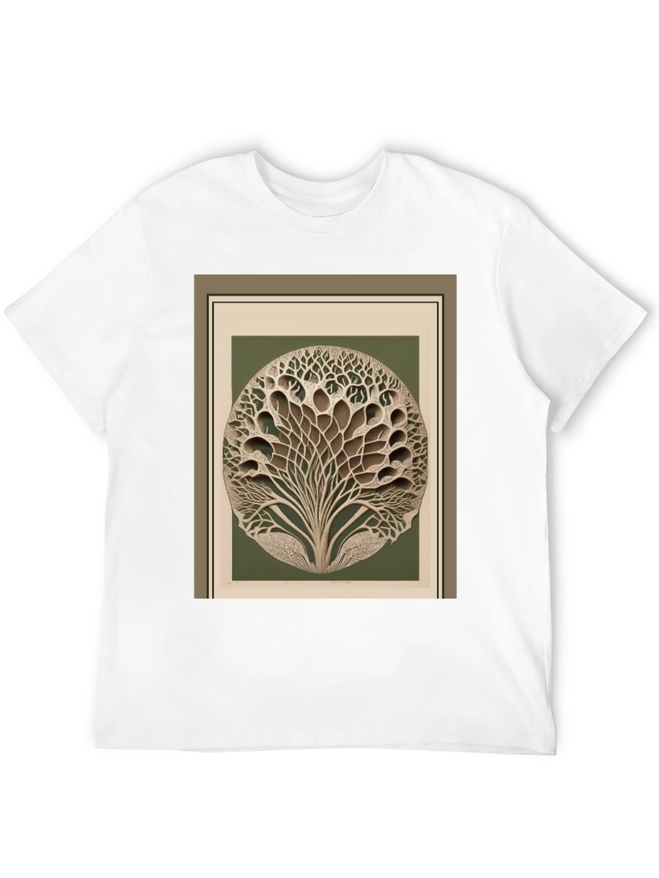 Abstract Tree Graphic Black T-Shirt