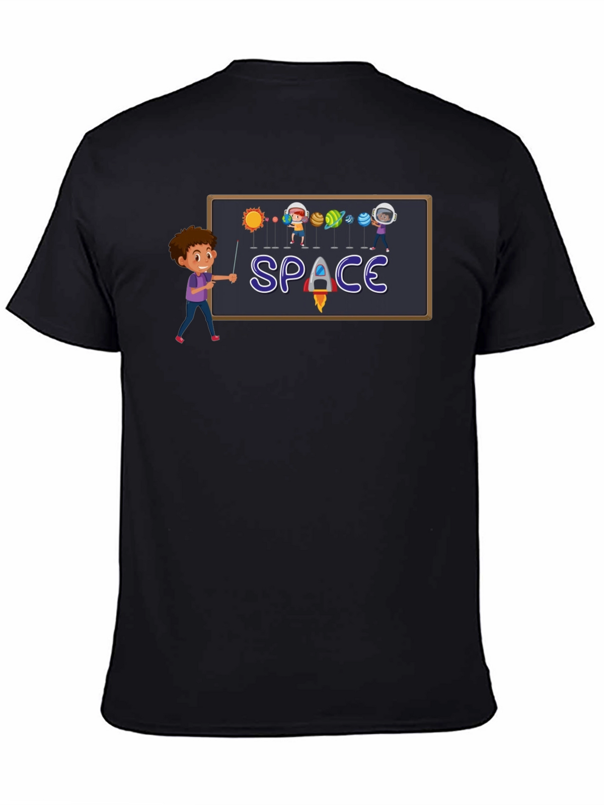 Space Teach Black T-Shirt