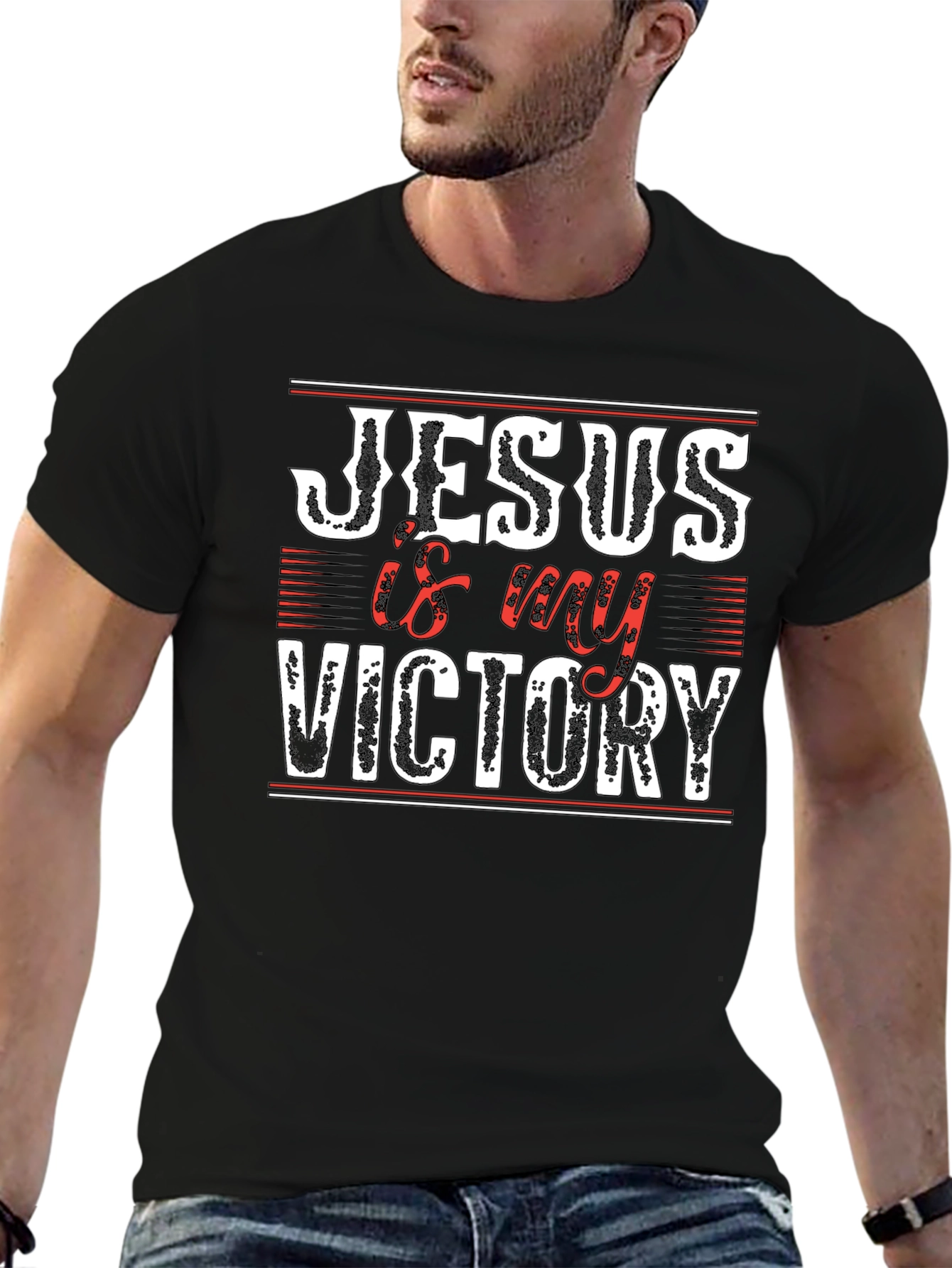 Jesus Is My Victory Graphic T-Shirt