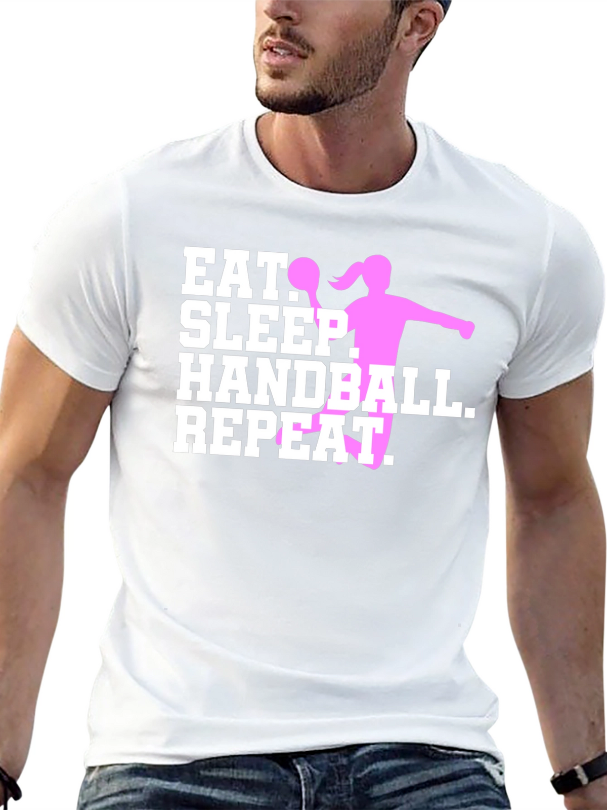 Eat Sleep Handball Repeat - Sport T-Shirt