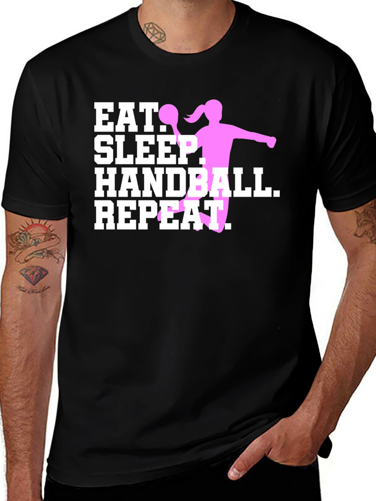 Eat Sleep Handball Repeat - Sport T-Shirt