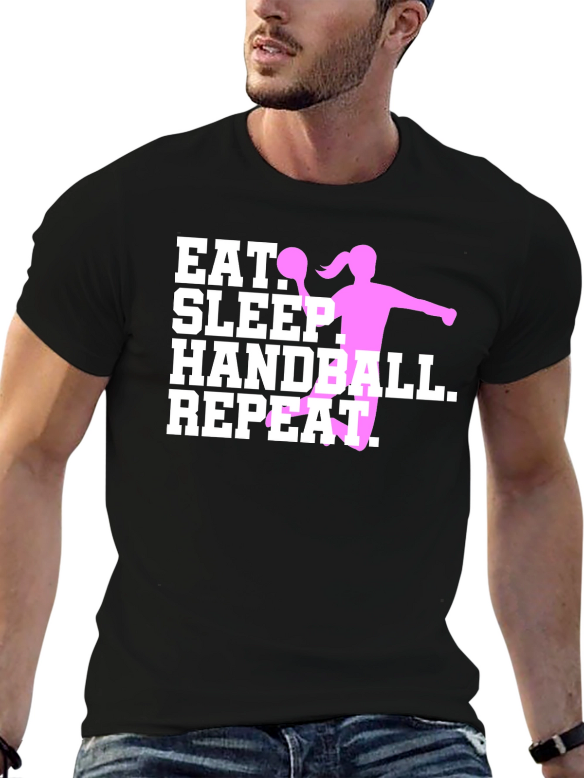 Eat Sleep Handball Repeat - Sport T-Shirt