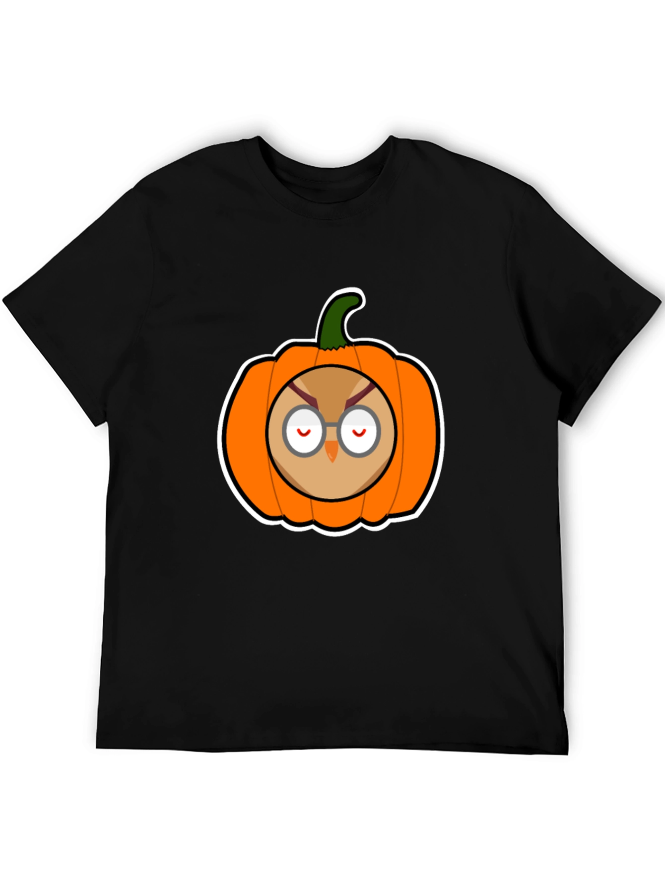 Owl Pumpkin Graphic Tee - Halloween Ready!