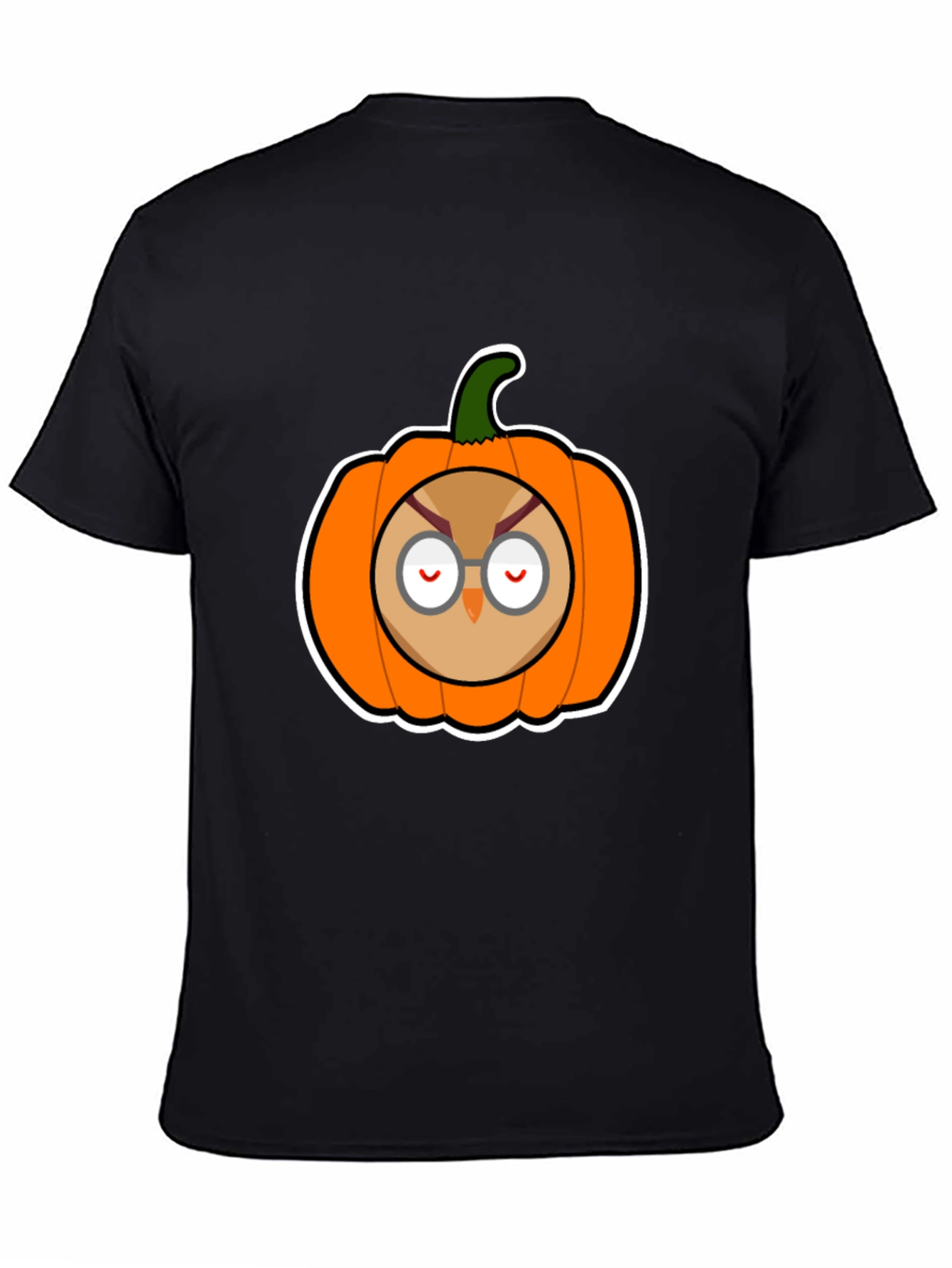 Owl Pumpkin Graphic Tee - Halloween Ready!