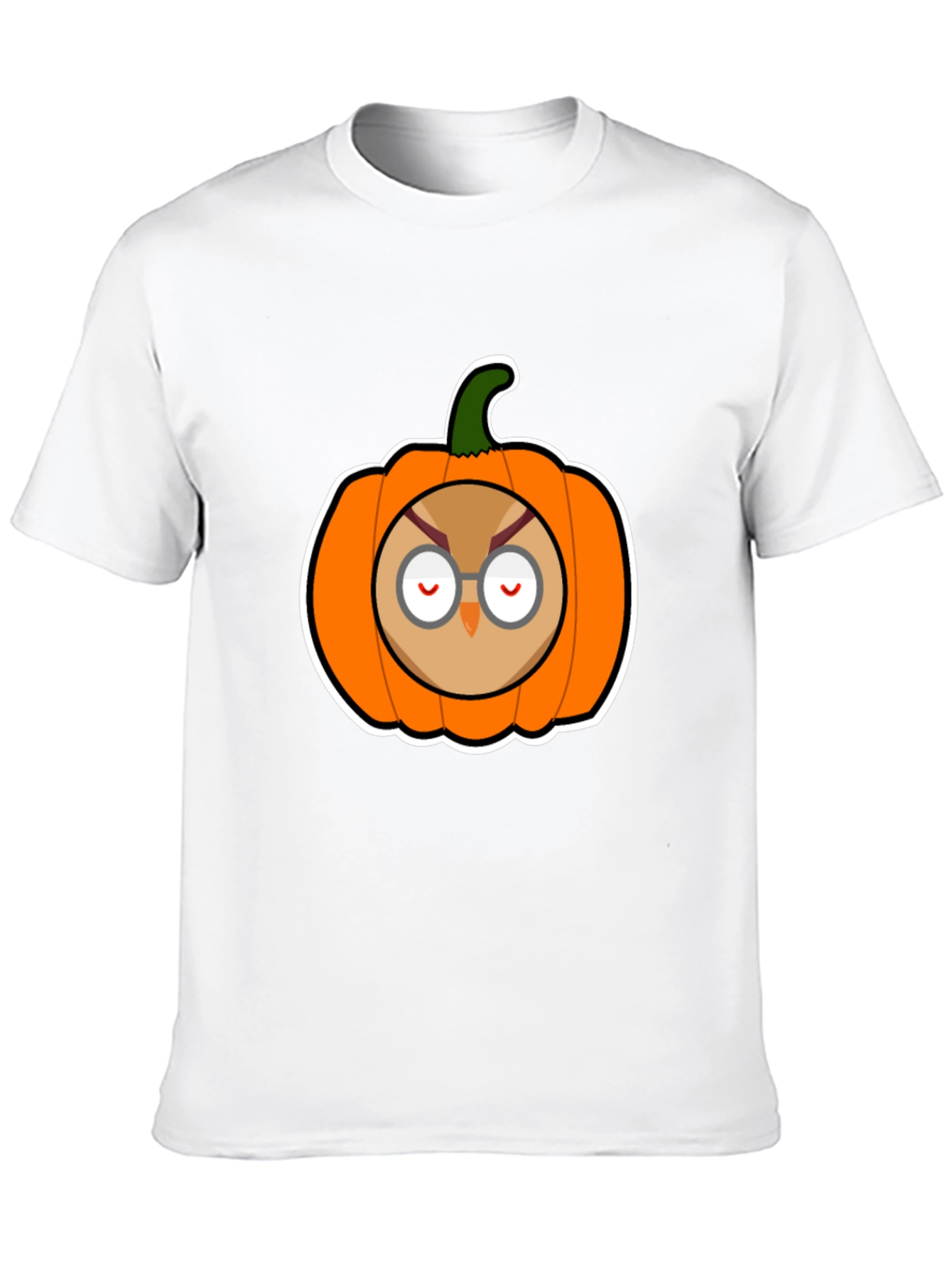 Owl Pumpkin Graphic Tee - Halloween Ready!