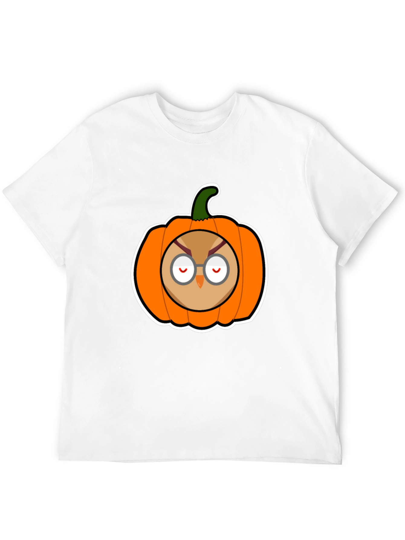 Owl Pumpkin Graphic Tee - Halloween Ready!