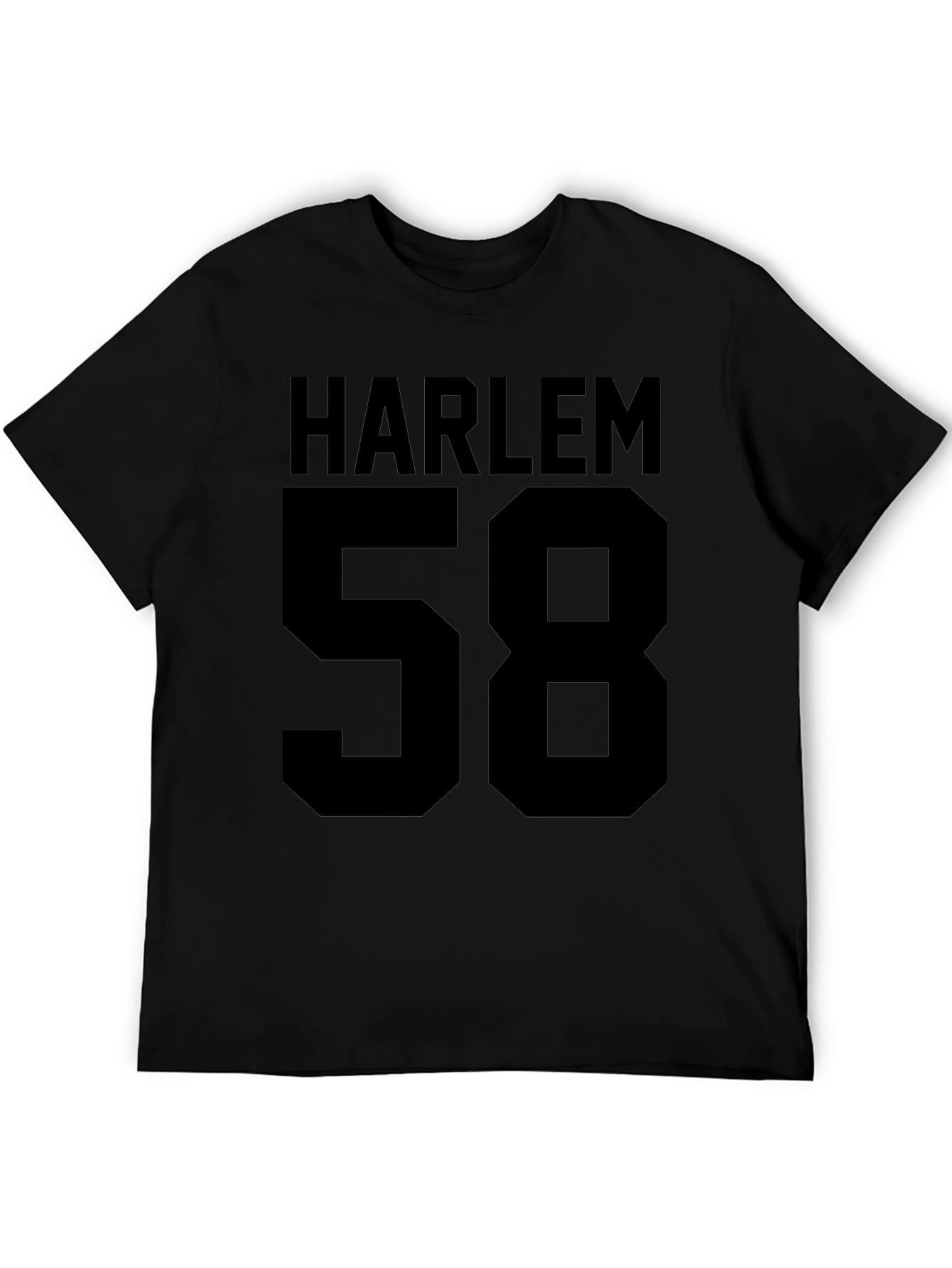 Harlem 58 Black Graphic T-Shirt