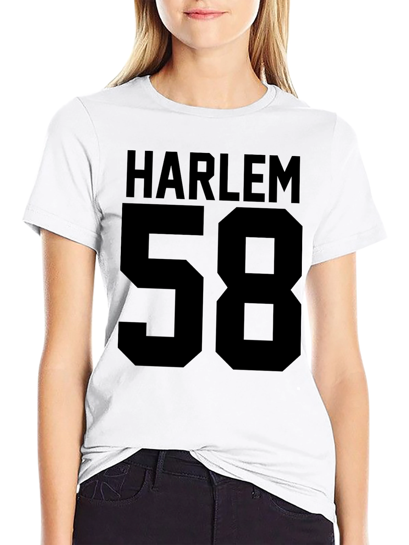 Harlem 58 Black Graphic T-Shirt