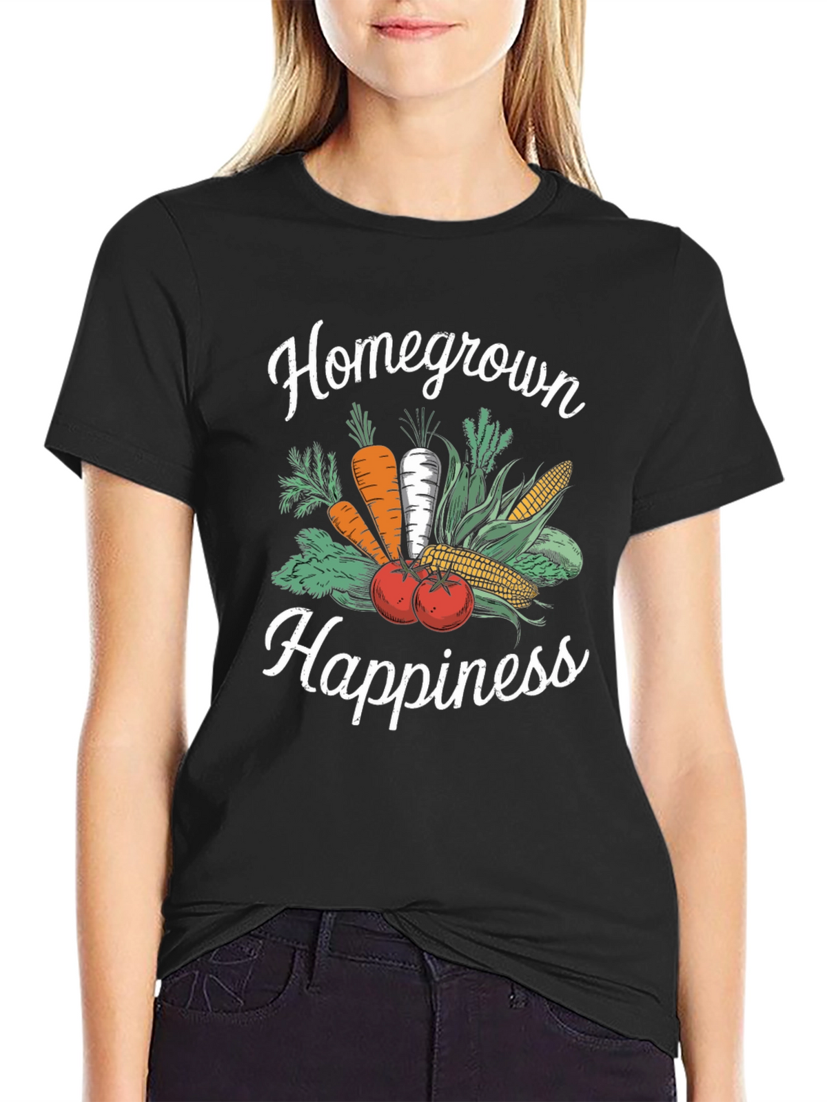 Homegrown Happiness Black T-Shirt