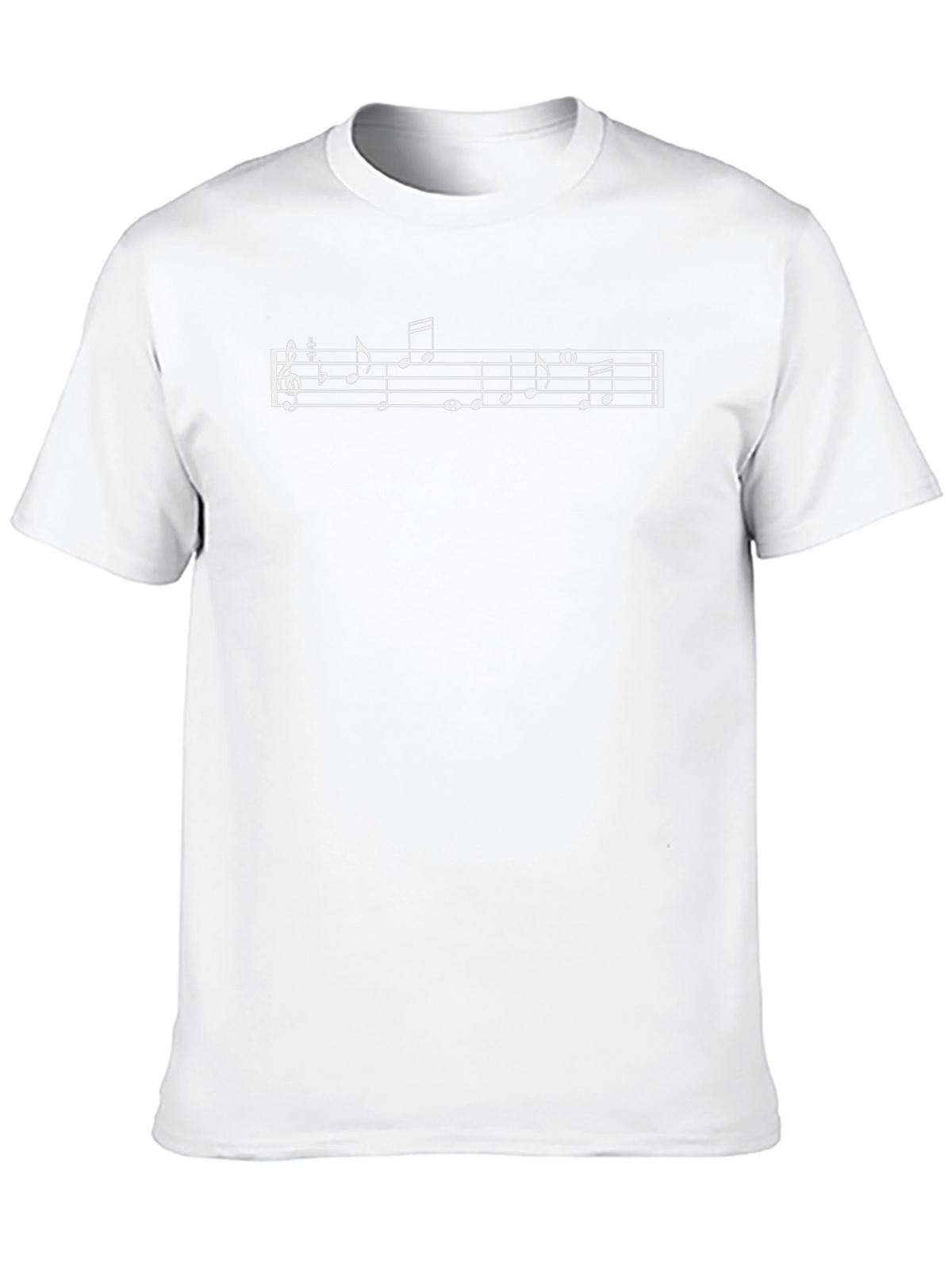Musical Notes T-Shirt - Black Graphic Tee
