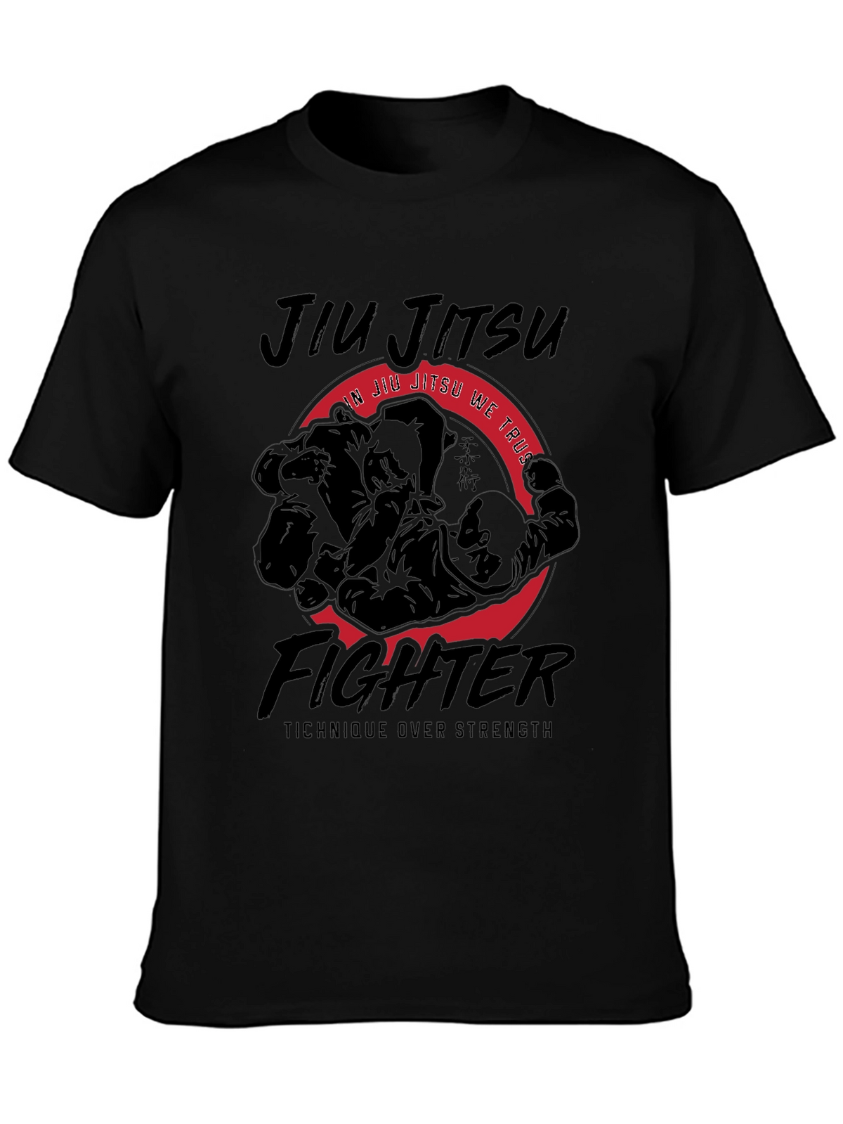 Jiu Jitsu Fighter Tee - Technique Over Strength