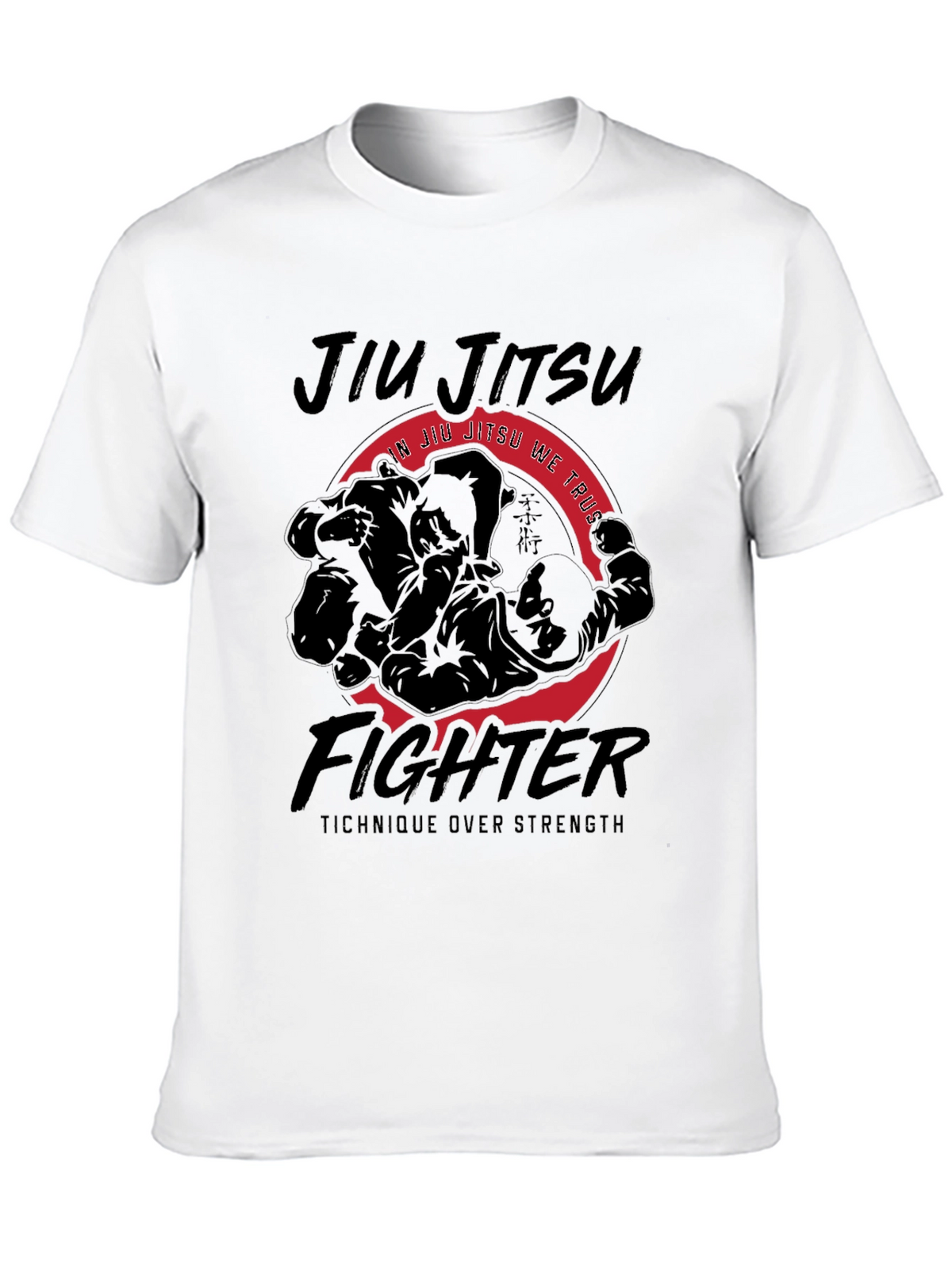 Jiu Jitsu Fighter Tee - Technique Over Strength