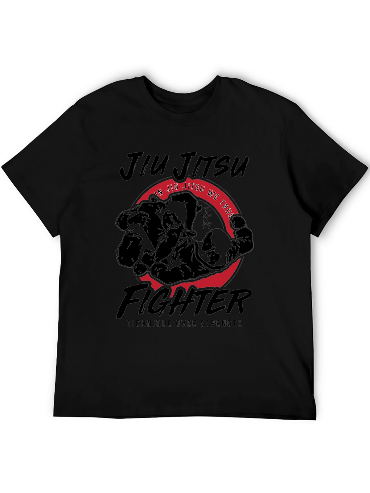 Jiu Jitsu Fighter Tee - Technique Over Strength
