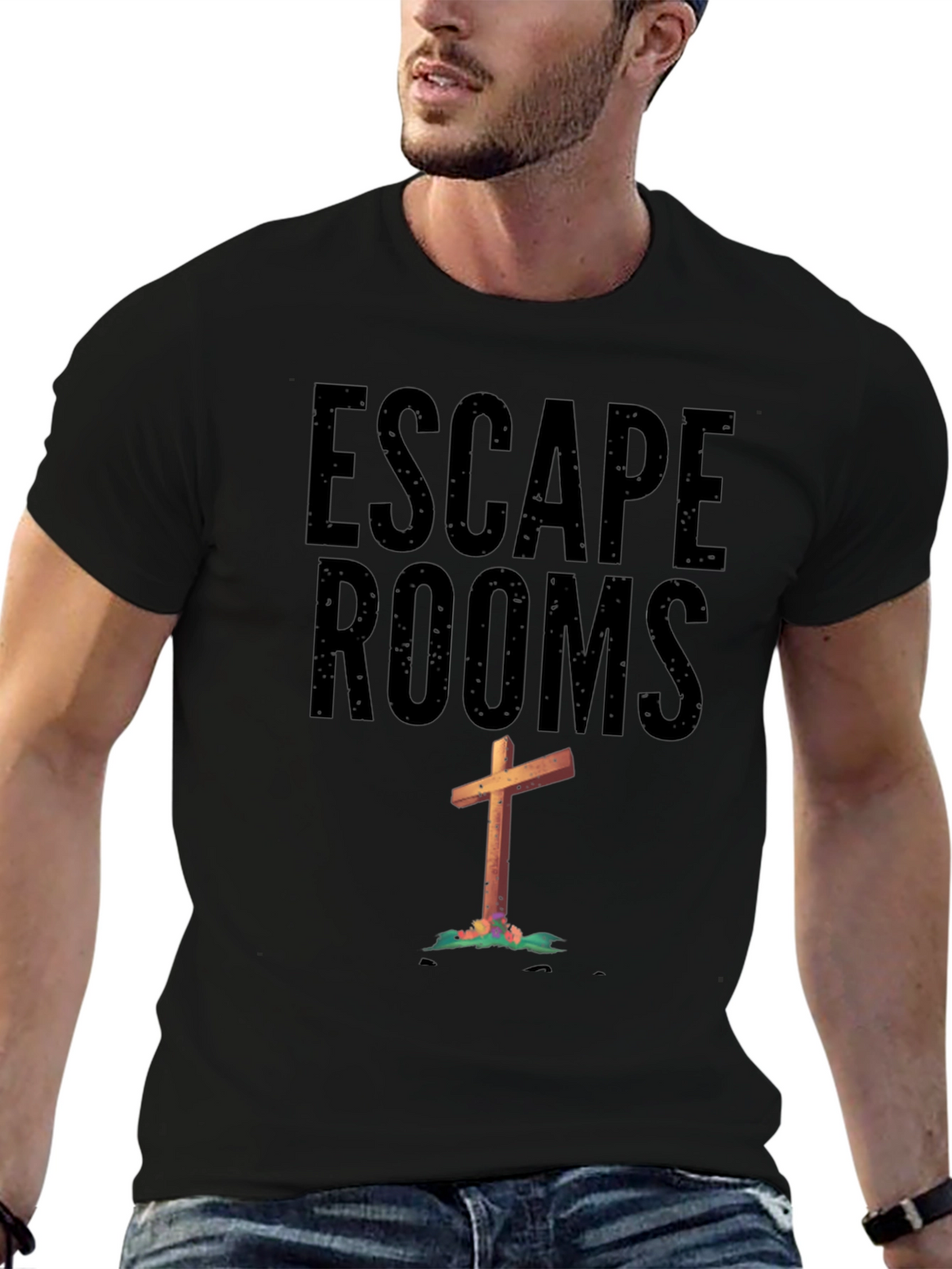 Escape Rooms Cross Graphic Tee