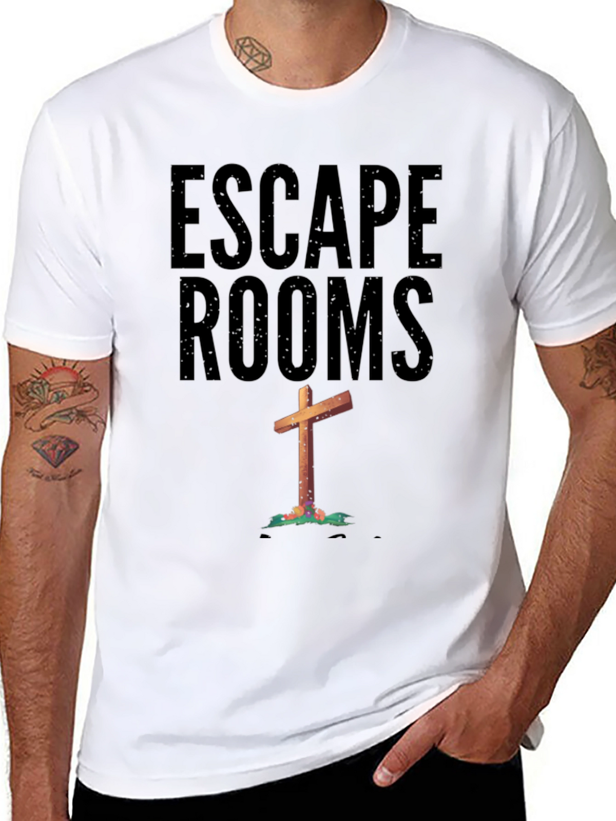 Escape Rooms Cross Graphic Tee