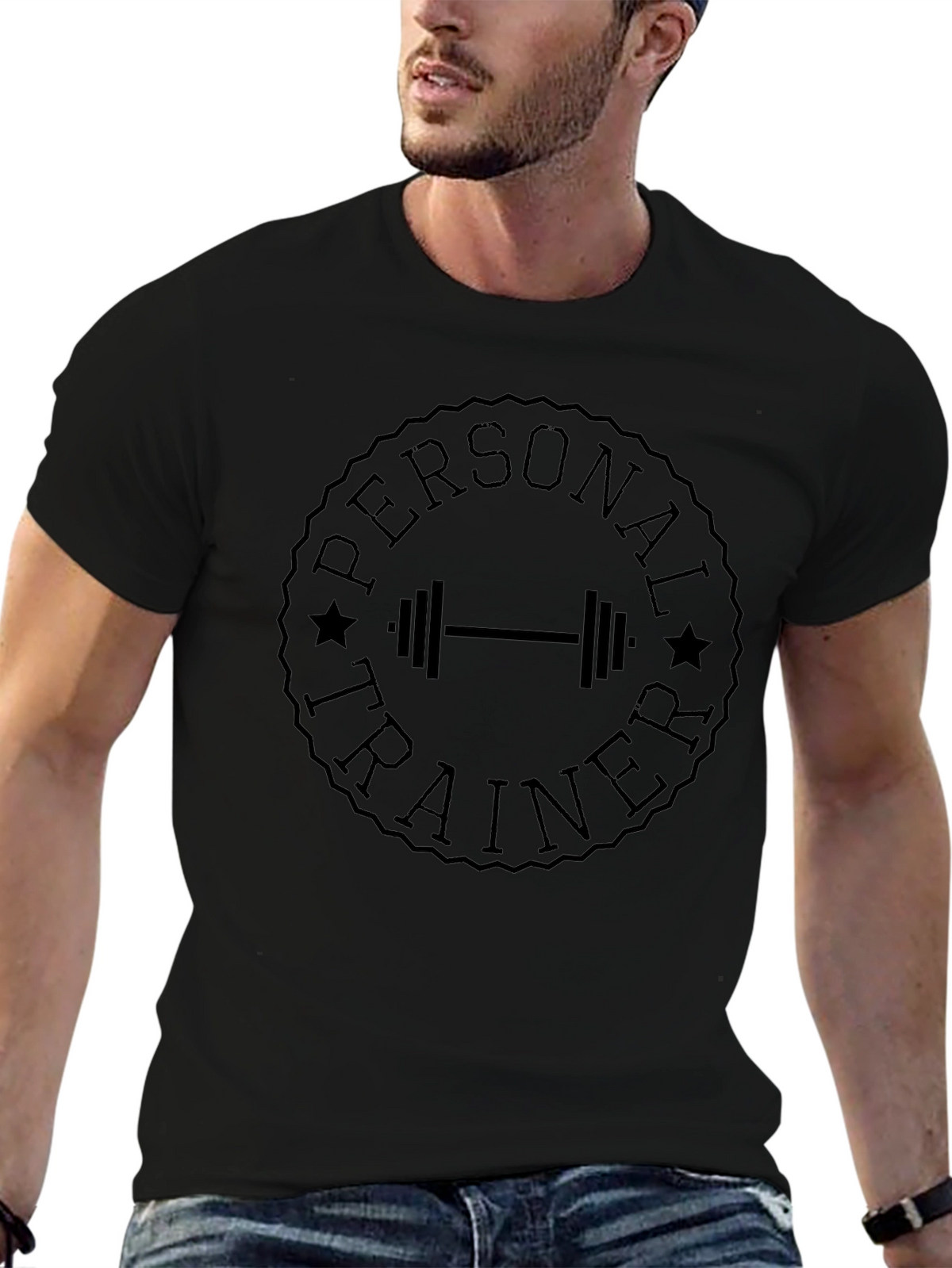 Personal Trainer Black Graphic Tee