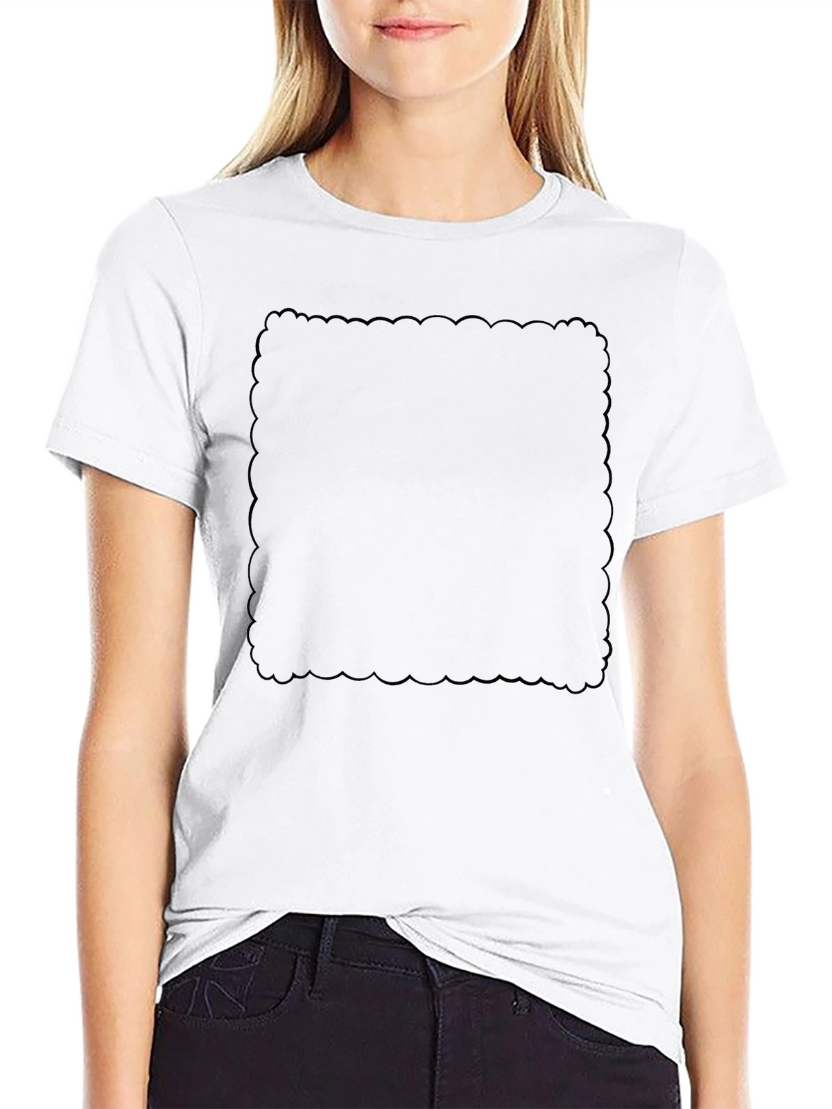 Classic Black Crew Neck Tee