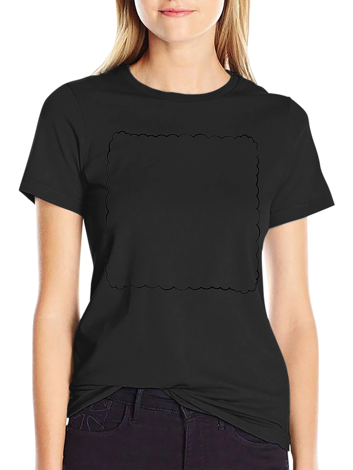 Classic Black Crew Neck Tee
