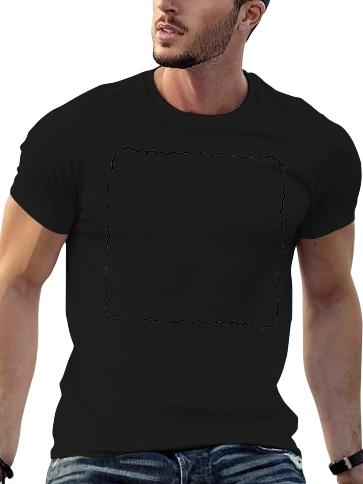 Classic Black Crew Neck Tee