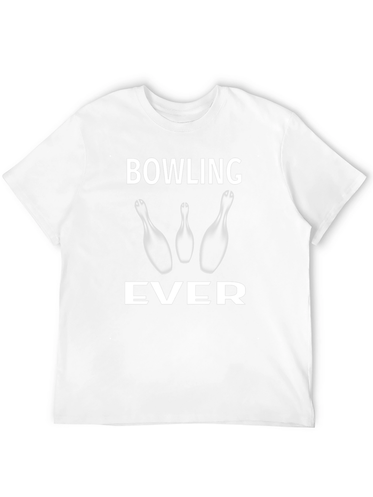 Bowling Ever Graphic Tee - Black Cotton T-Shirt