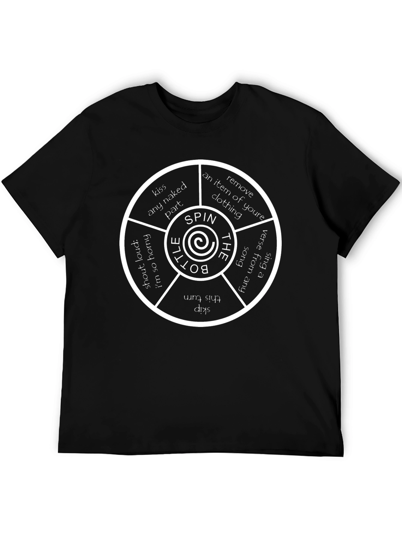 Spin the Bottle Adult Game Tee