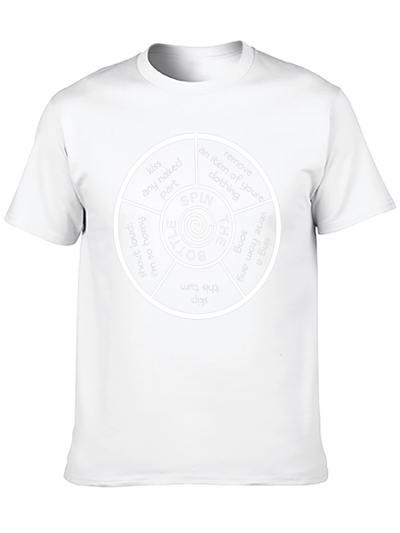 Spin the Bottle Adult Game Tee