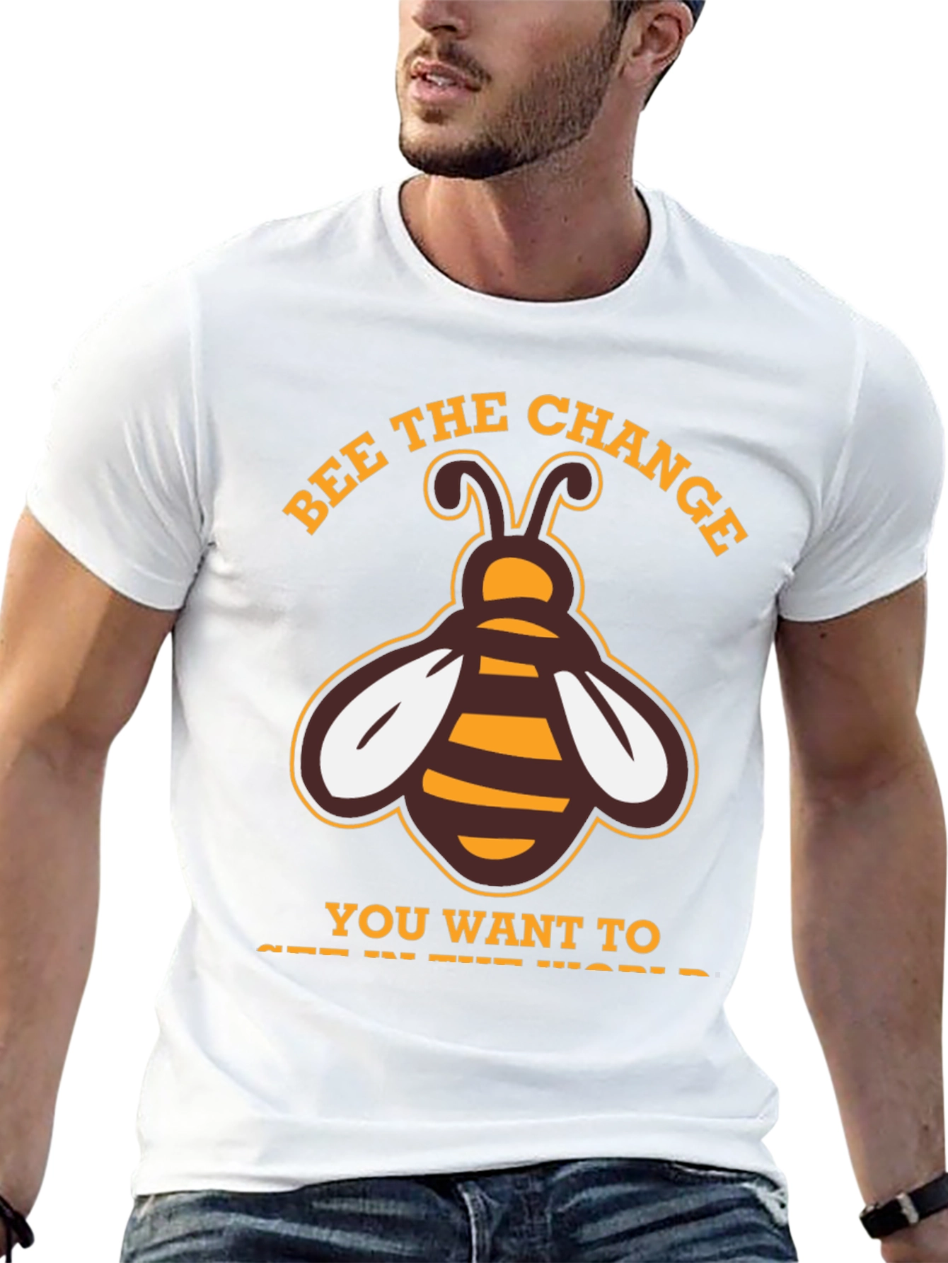 Bee the Change T-Shirt - Positive Message Tee