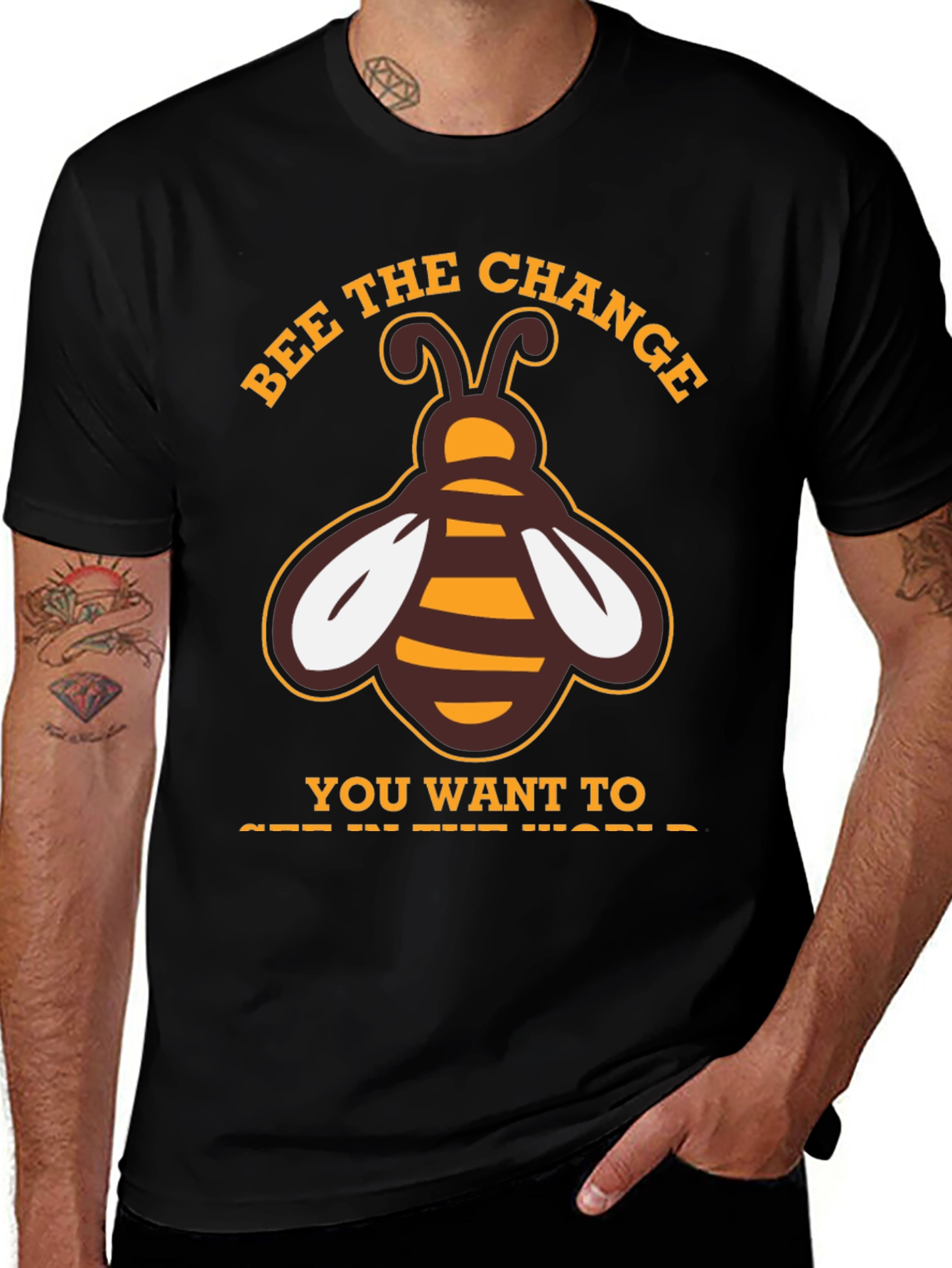 Bee the Change T-Shirt - Positive Message Tee