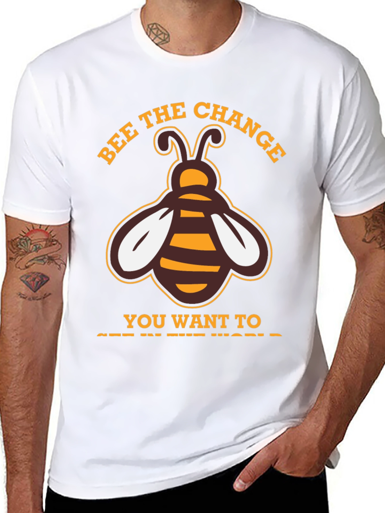 Bee the Change T-Shirt - Positive Message Tee