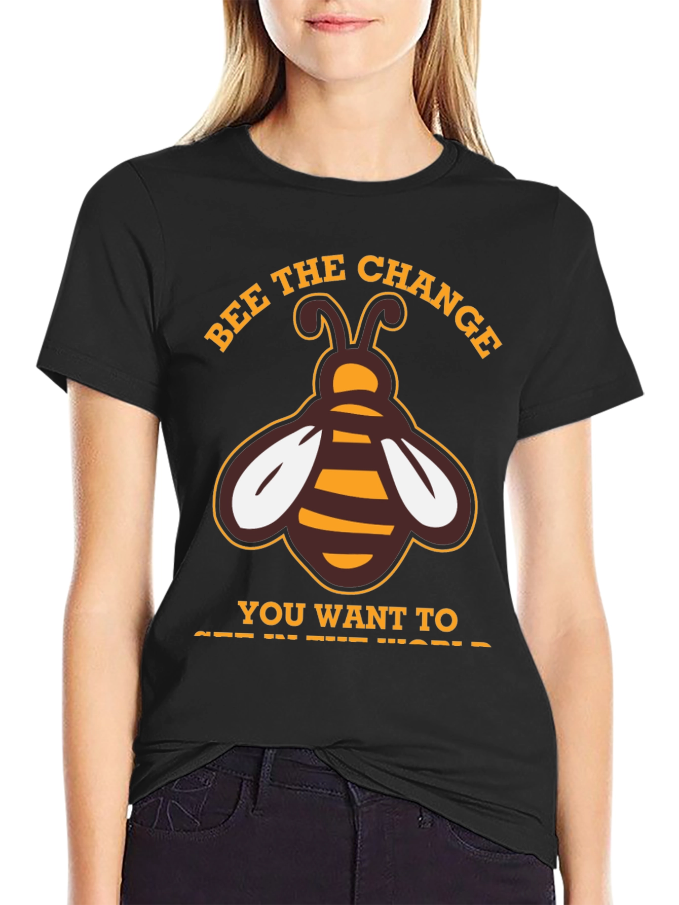 Bee the Change T-Shirt - Positive Message Tee
