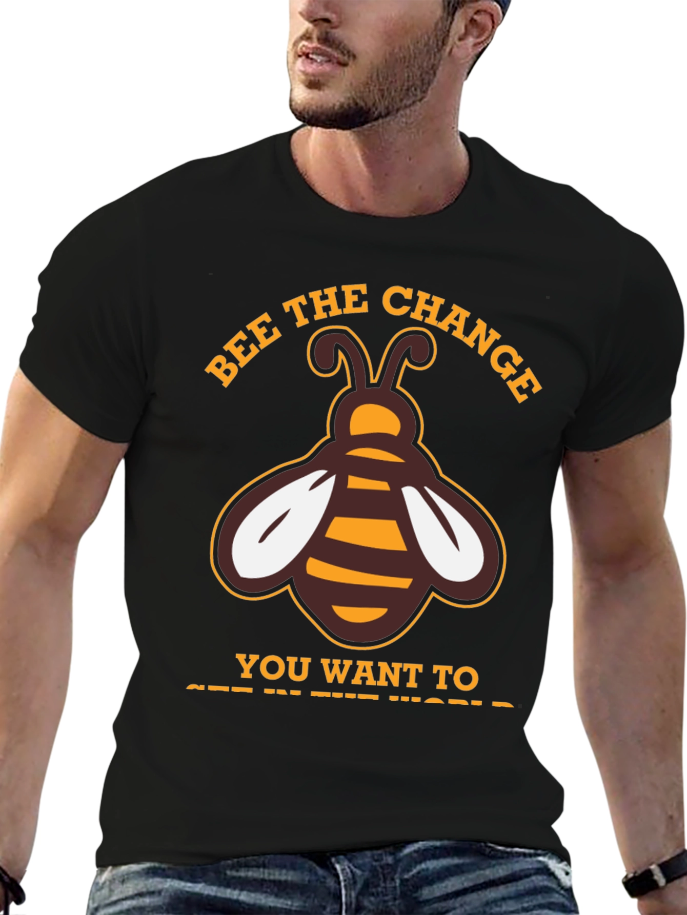 Bee the Change T-Shirt - Positive Message Tee