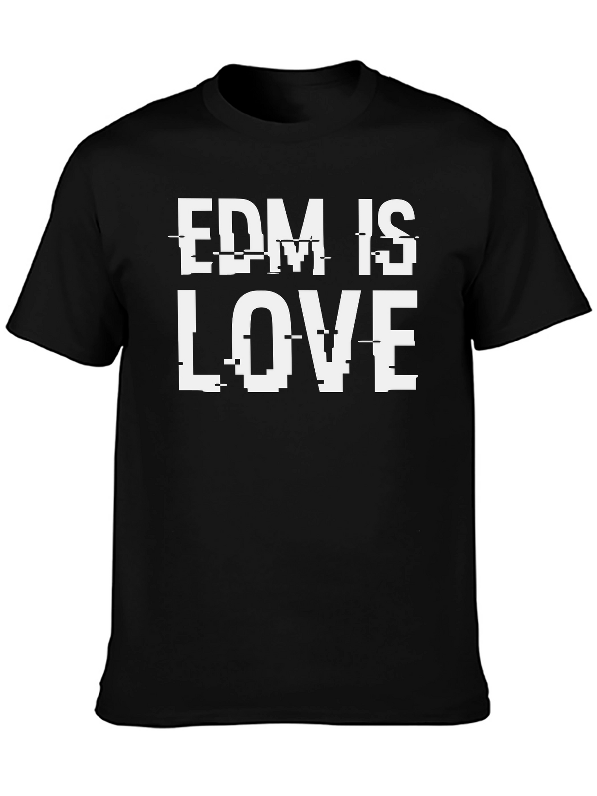 EDM is Love Black T-Shirt