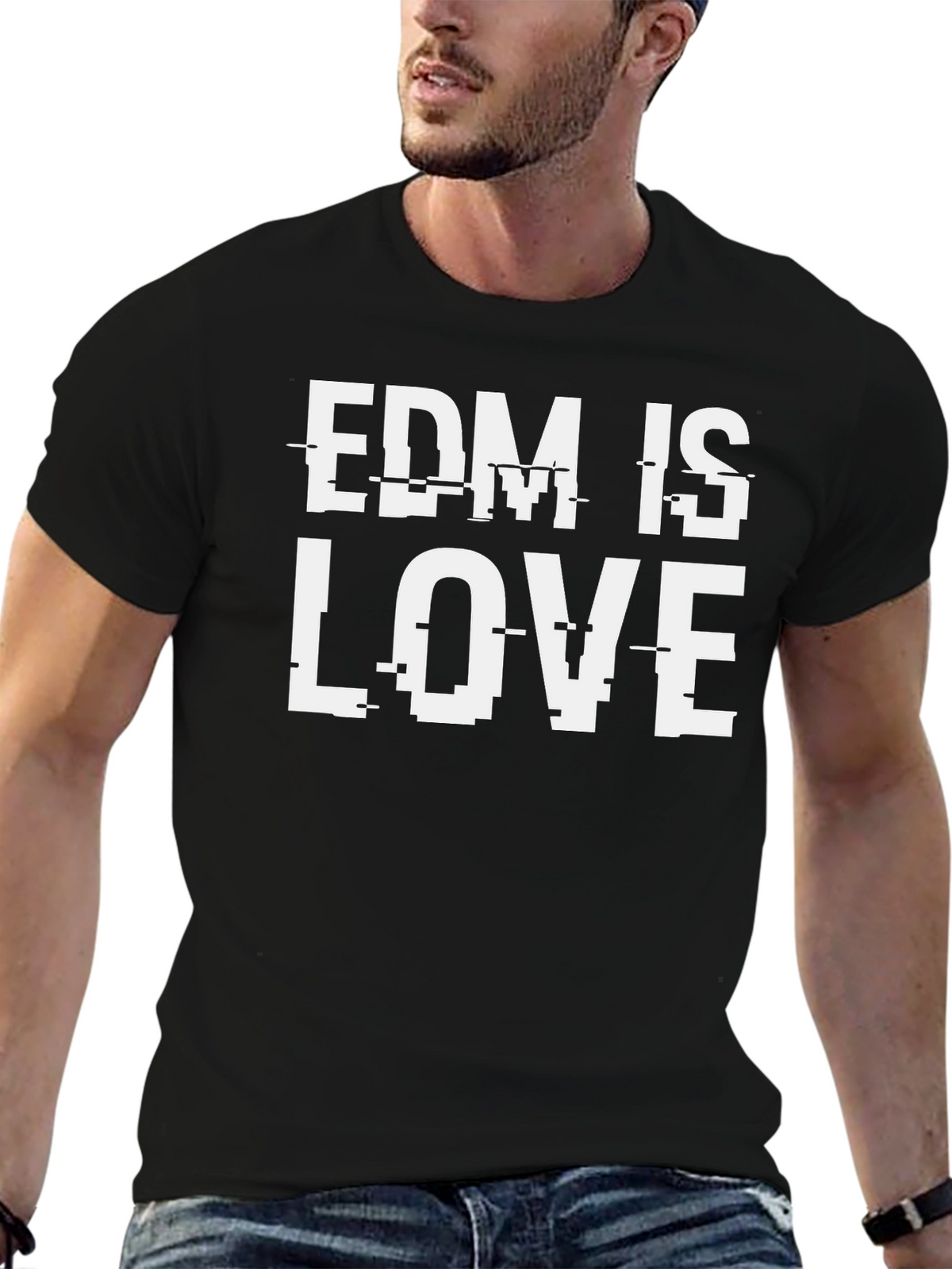 EDM is Love Black T-Shirt