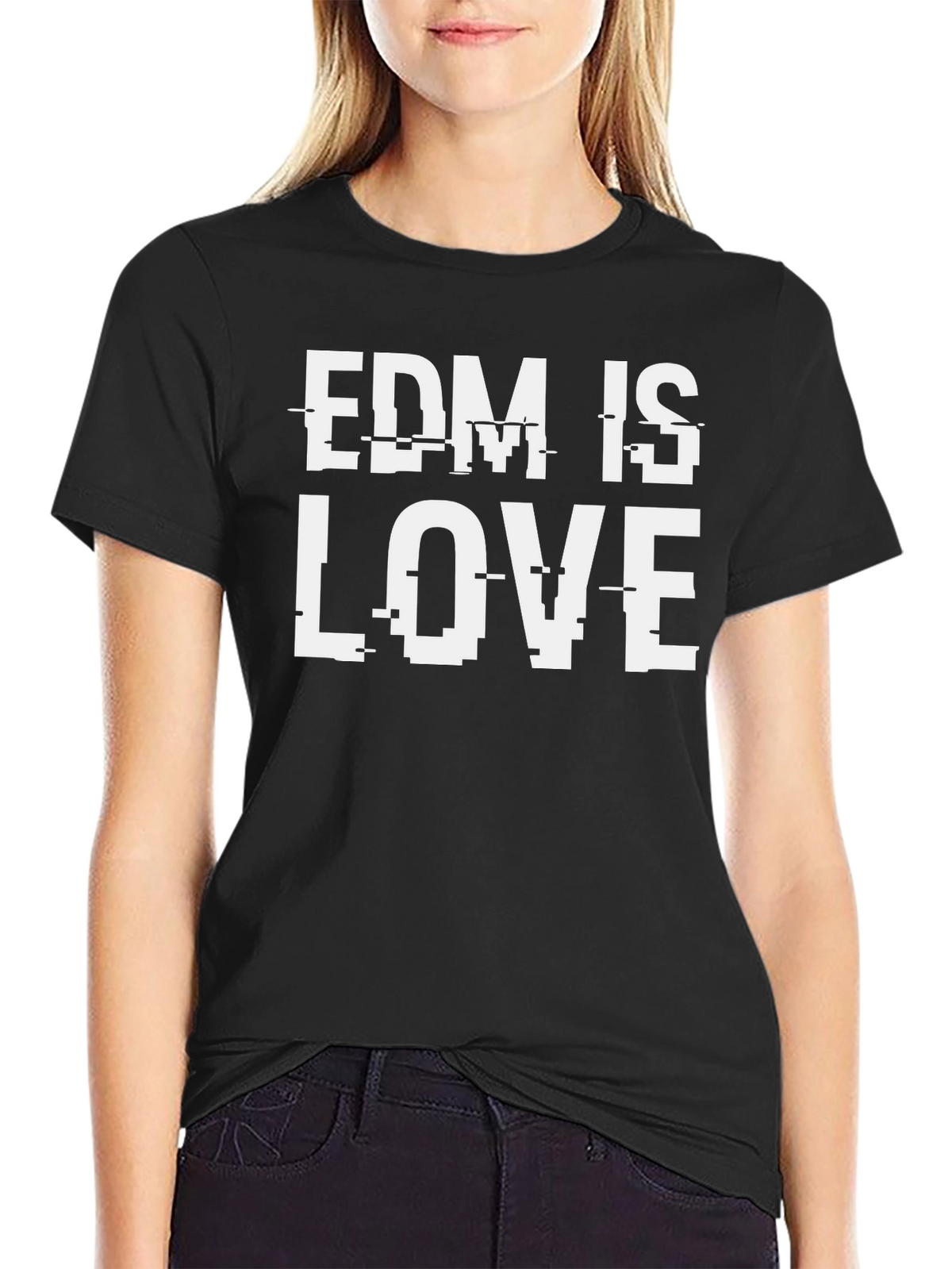 EDM is Love Black T-Shirt