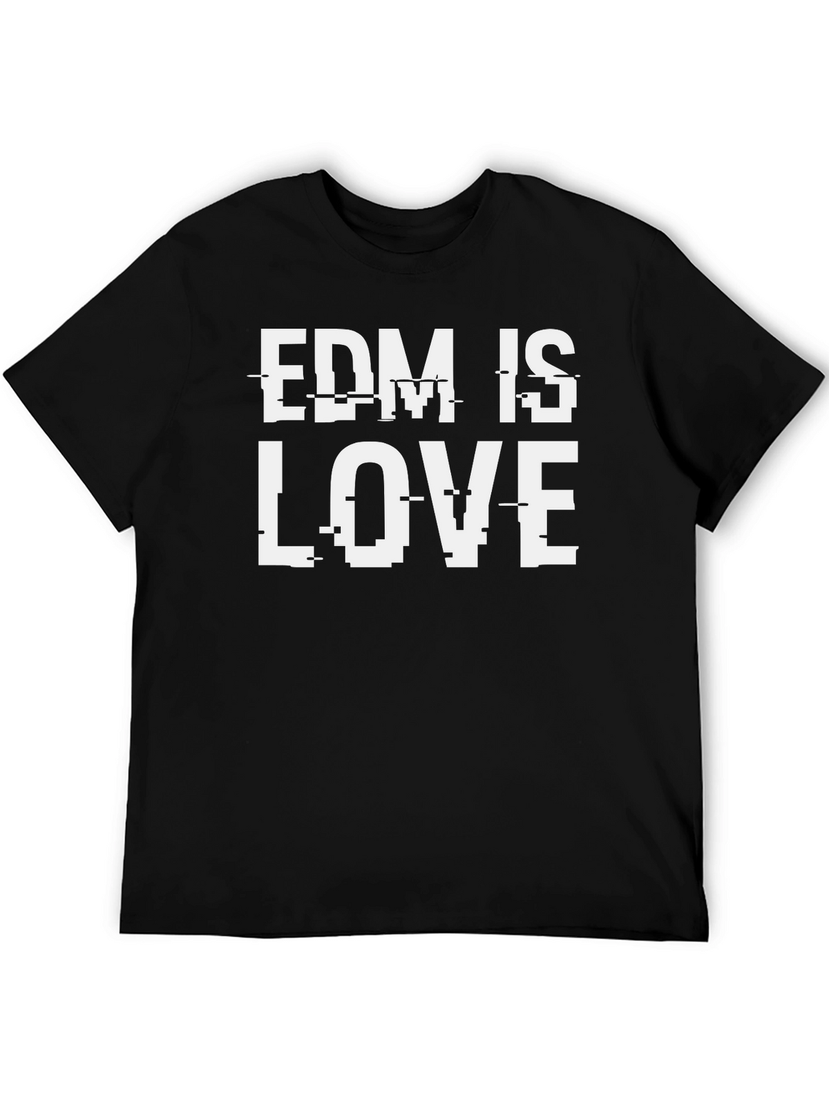 EDM is Love Black T-Shirt