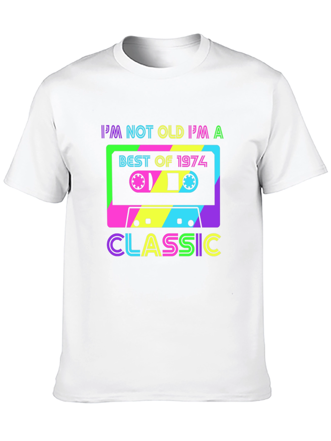Retro 1974 Cassette Graphic T-Shirt