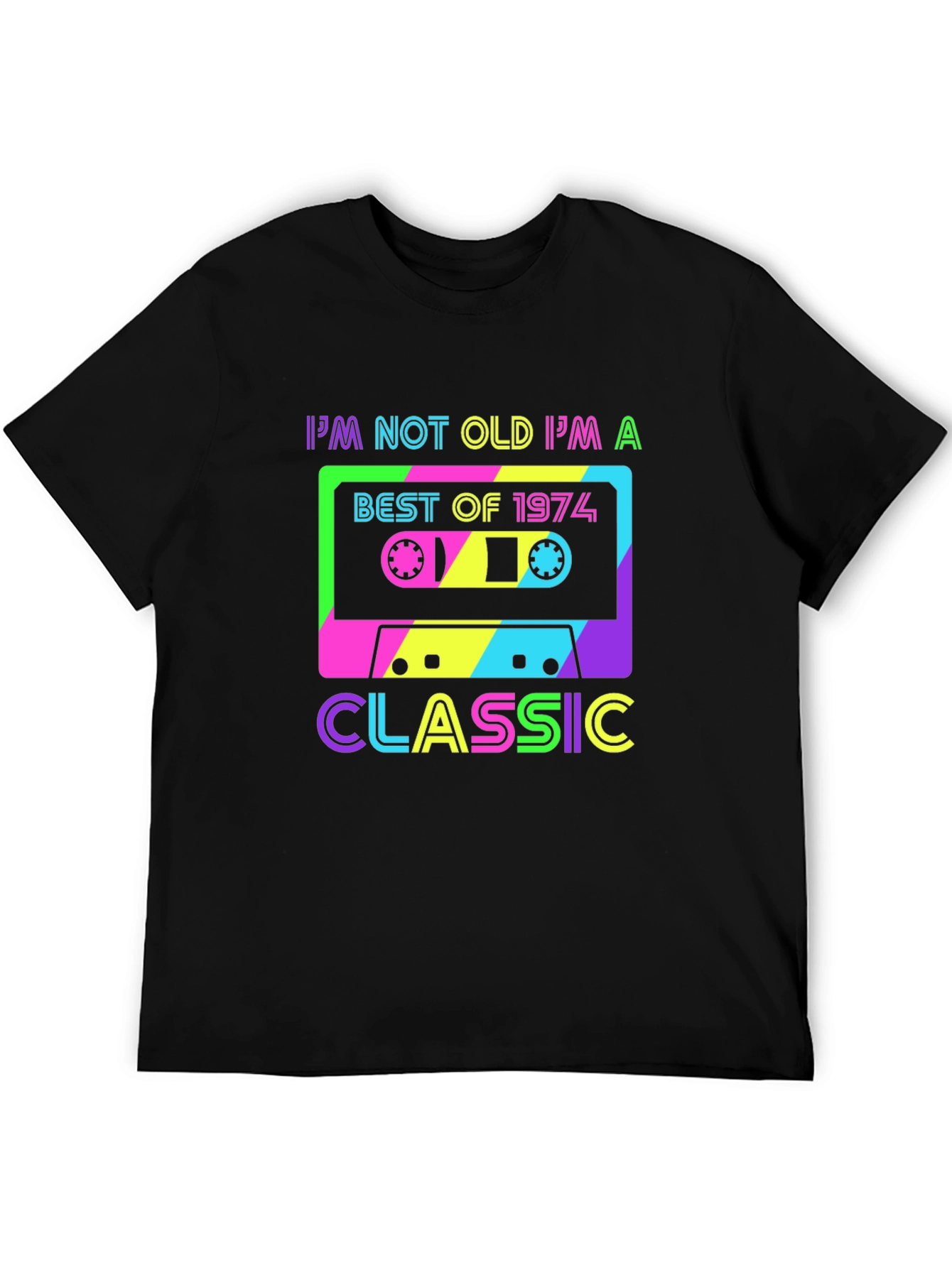 Retro 1974 Cassette Graphic T-Shirt