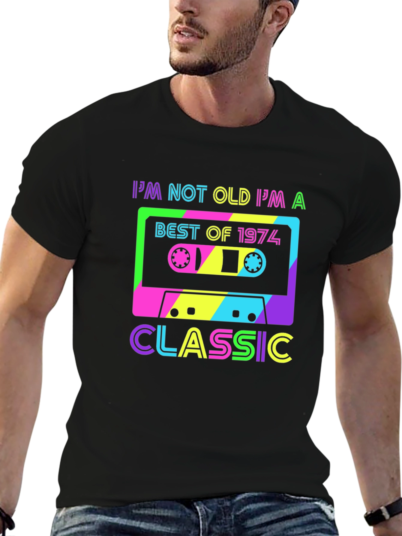 Retro 1974 Cassette Graphic T-Shirt