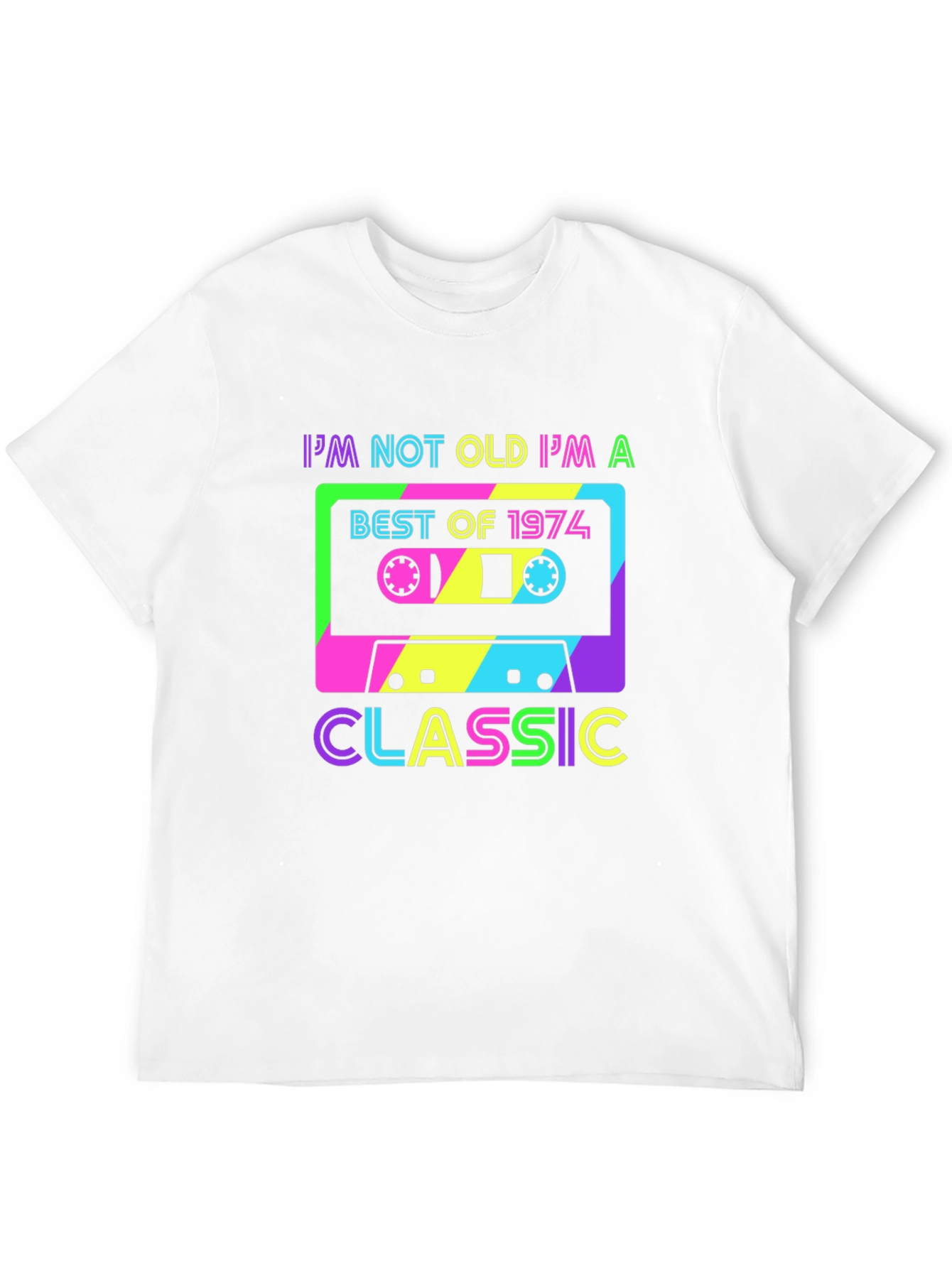 Retro 1974 Cassette Graphic T-Shirt
