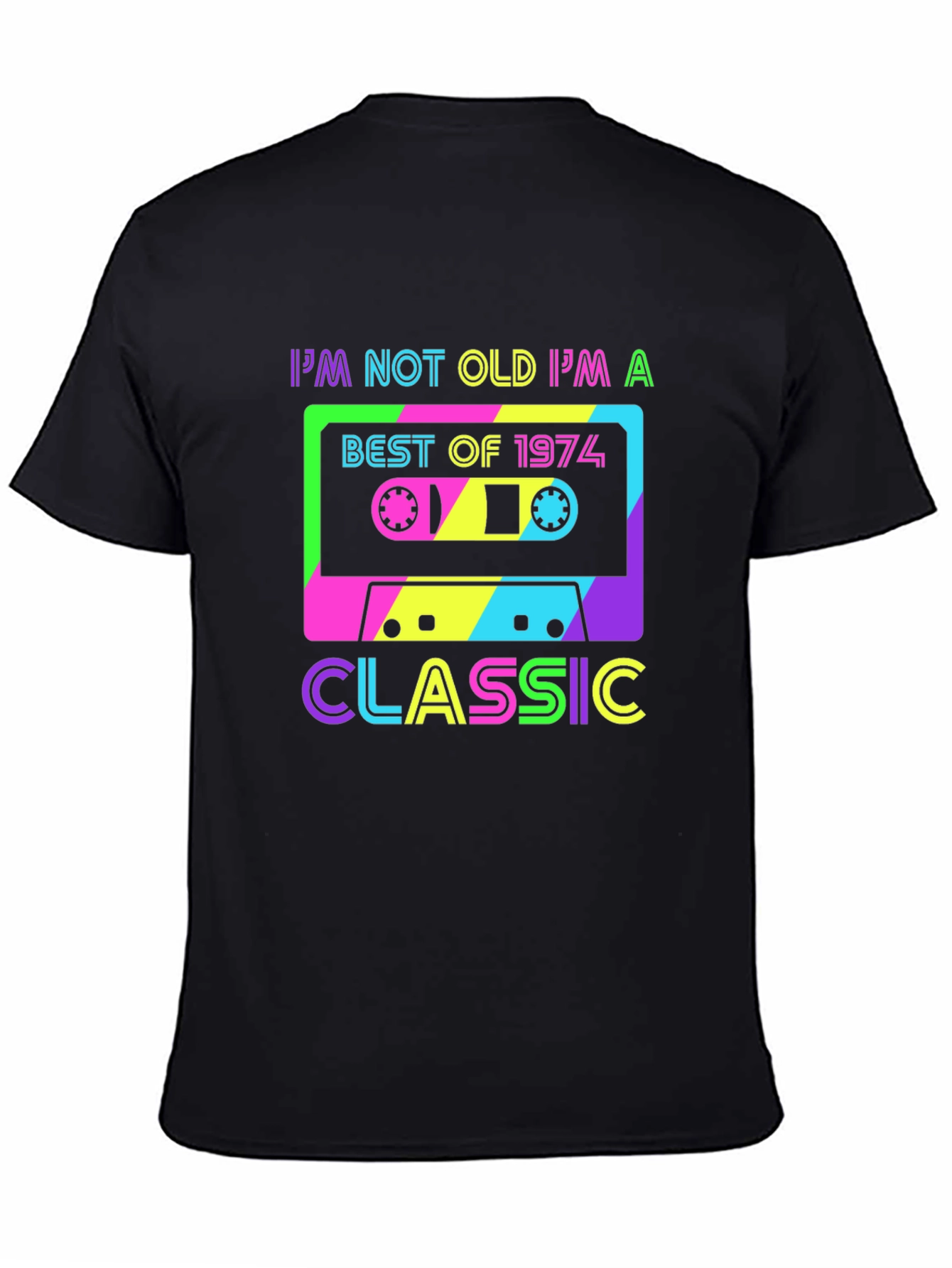 Retro 1974 Cassette Graphic T-Shirt